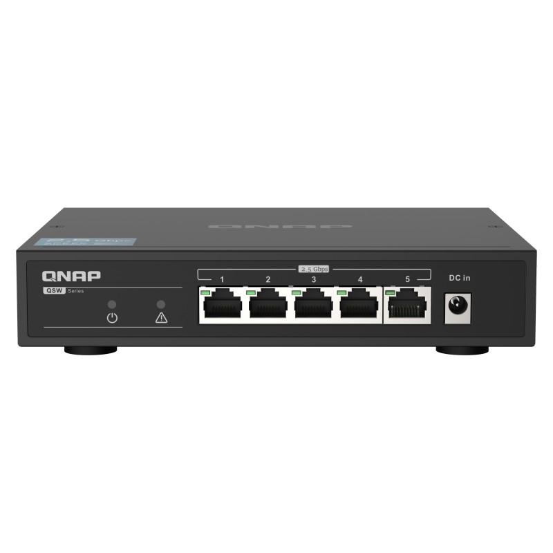 QNAP QSW-1105-5T switch di rete Non gestito Gigabit Ethernet (10 100 1000) Nero