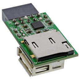 InLine Card Reader USB 2.0 Interno, MicroSDHC Max 32GB, MicroSDXC Max 2TB