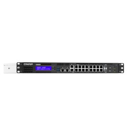QNAP QGD-1602P Gestito L2 2.5G Ethernet (100 1000 2500) Supporto Power over Ethernet (PoE) Nero, Grigio