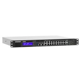 QNAP QGD-1602P Gestito L2 2.5G Ethernet (100 1000 2500) Supporto Power over Ethernet (PoE) Nero, Grigio