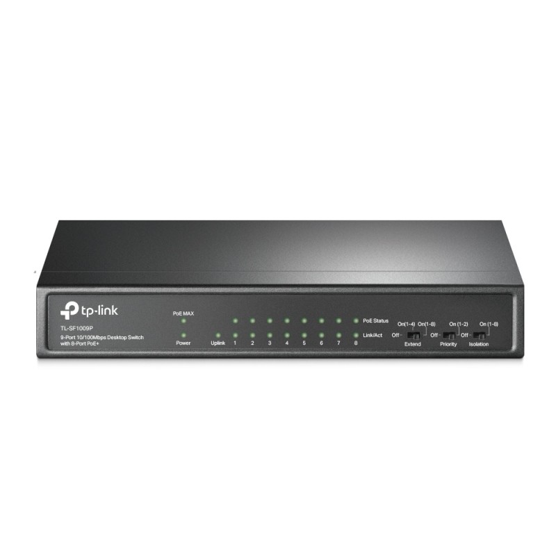 TL-SF1009P V5 - Switch - unmanaged - 8 x 10/100 (PoE+)