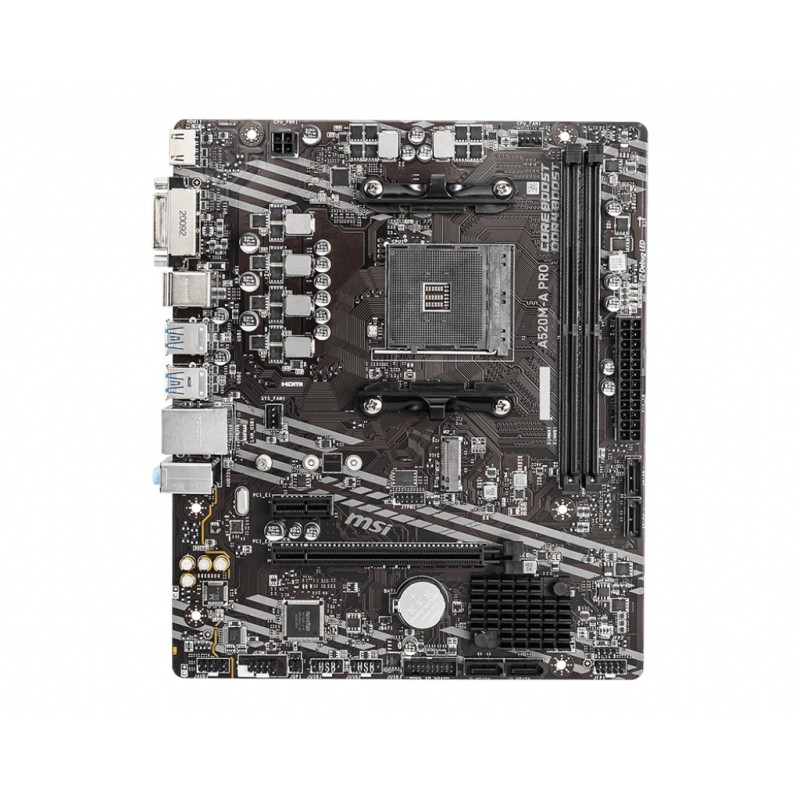 A520M-A PRO - Motherboard - micro ATX - Socket AM4 - AMD A520 Chipsatz - USB ...