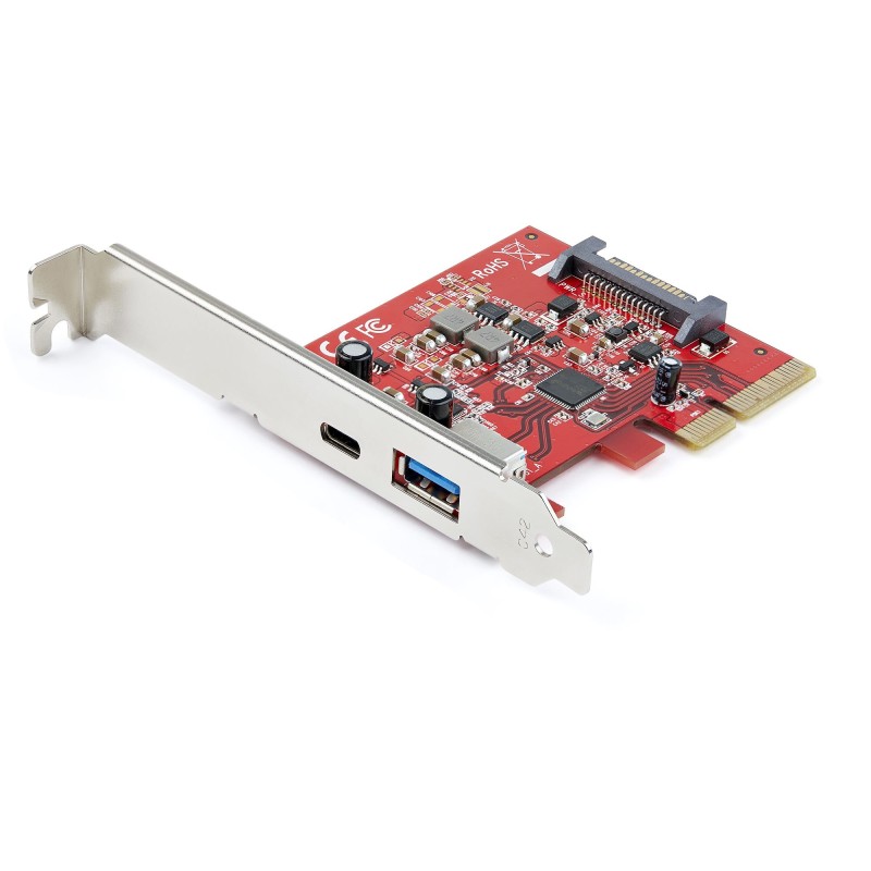 2-Port 10Gbps USB-A & USB-C PCIe Card, USB 3.1 Gen 2 PCI Express Type C/A Hos...