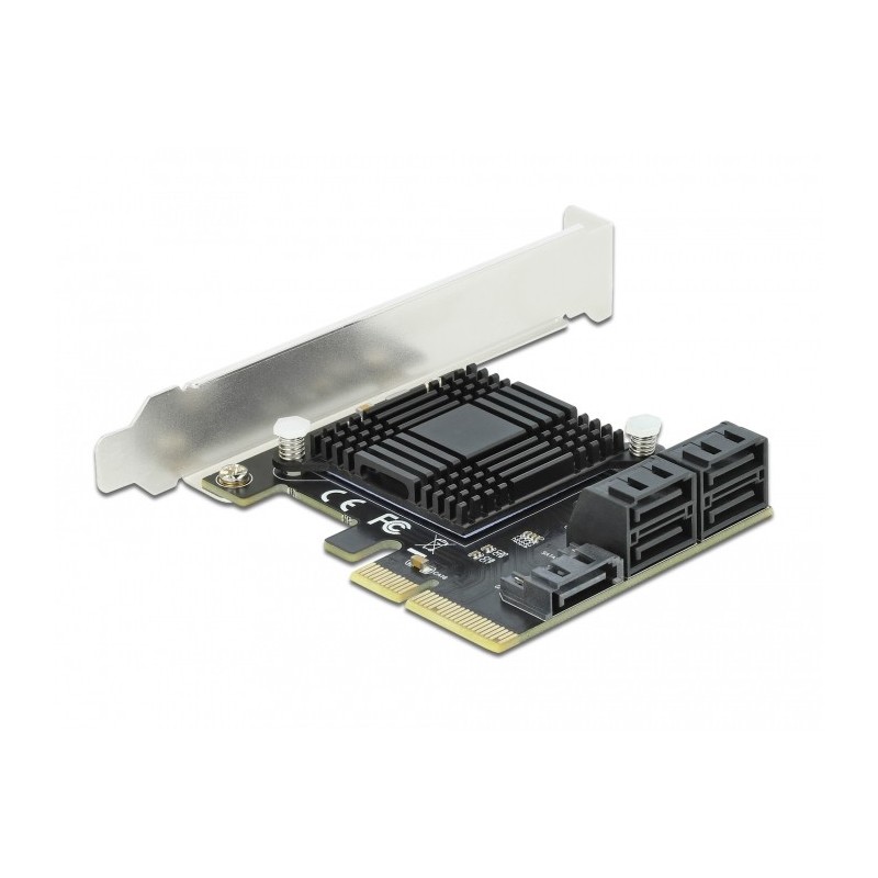 5 port SATA PCI Express x4 Card - Low Profile Form Factor