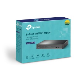 TP-Link TL-SF1008LP switch di rete Non gestito Fast Ethernet (10 100) Supporto Power over Ethernet (PoE) Nero