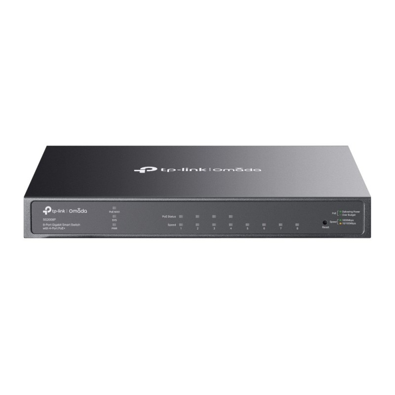 TP-Link TL-SG2008P network switch Managed L2/L2+ Gigabit Ethernet (10/100/1000) Power over Ethernet (PoE) Black