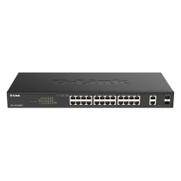 D-Link DGS-1100-26MPV2 switch di rete Gestito L2 Gigabit Ethernet (10 100 1000) Supporto Power over Ethernet (PoE) Nero
