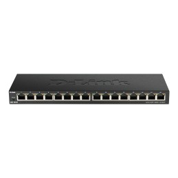 D-Link DGS-1016S Non gestito Gigabit Ethernet (10 100 1000) Nero