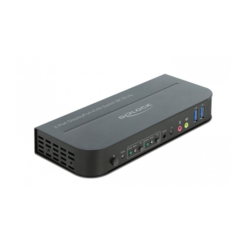 DisplayPort 1.4 KVM Switch 8K 30 Hz with USB 3.0 and Audio