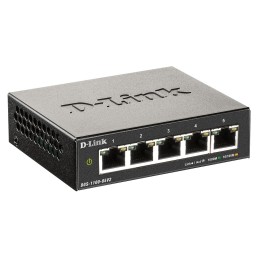 D-Link DGS-1100-05V2 E switch di rete Gestito L2 Gigabit Ethernet (10 100 1000) Nero