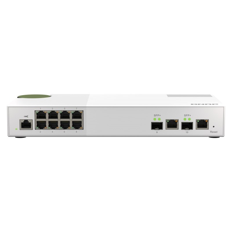 QNAP QSW-M2108-2C network switch Managed L2 2.5G Ethernet (100/1000/2500) Gray, White