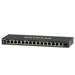 NETGEAR GS316EP-100PES switch di rete Gestito Gigabit Ethernet (10 100 1000) Supporto Power over Ethernet (PoE) Nero