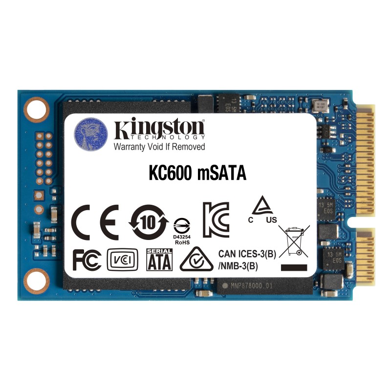 KC600 - SSD - verschlusselt - 512 GB - intern - mSATA - SATA 6Gb/s - 256-Bit-...