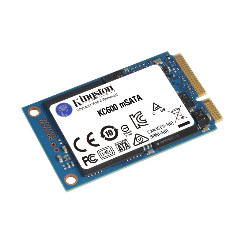 KC600 - SSD - verschlusselt - 256 GB - intern - mSATA - SATA 6Gb/s - 256-Bit-...