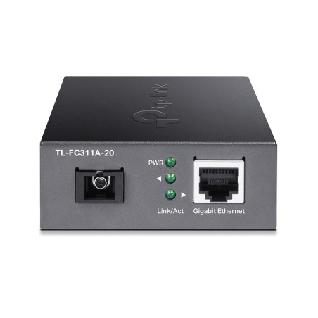 TP-Link TL-FC311A-20 convertitore multimediale di rete 1000 Mbit s Modalità singola Nero