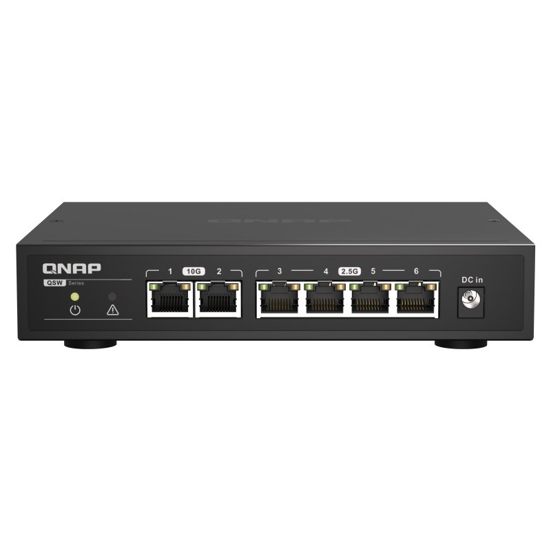 QNAP QSW-2104-2T switch di rete Non gestito 2.5G Ethernet (100 1000 2500) Nero