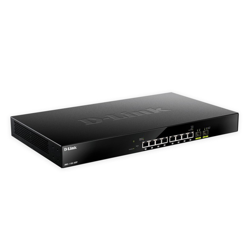 D-Link DMS-1100-10TP network switch Managed L2 2.5G Ethernet (100/1000/2500) Power over Ethernet (PoE) 1U Black