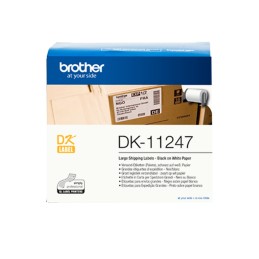 Brother DK-11247 nastro per etichettatrice Nero su bianco