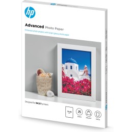 HP Carta fotografica Advanced, lucida, 250 g m2, 13" x 18" (127 x 178 mm), 25 fogli