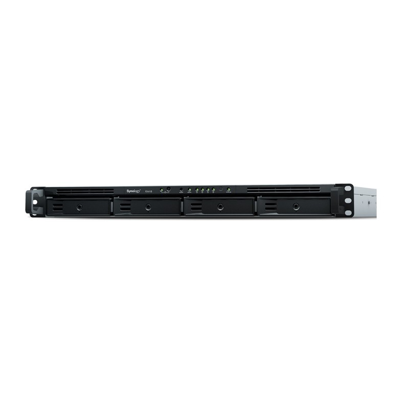 Synology RX418 array di dischi Rack (1U) Nero, Grigio