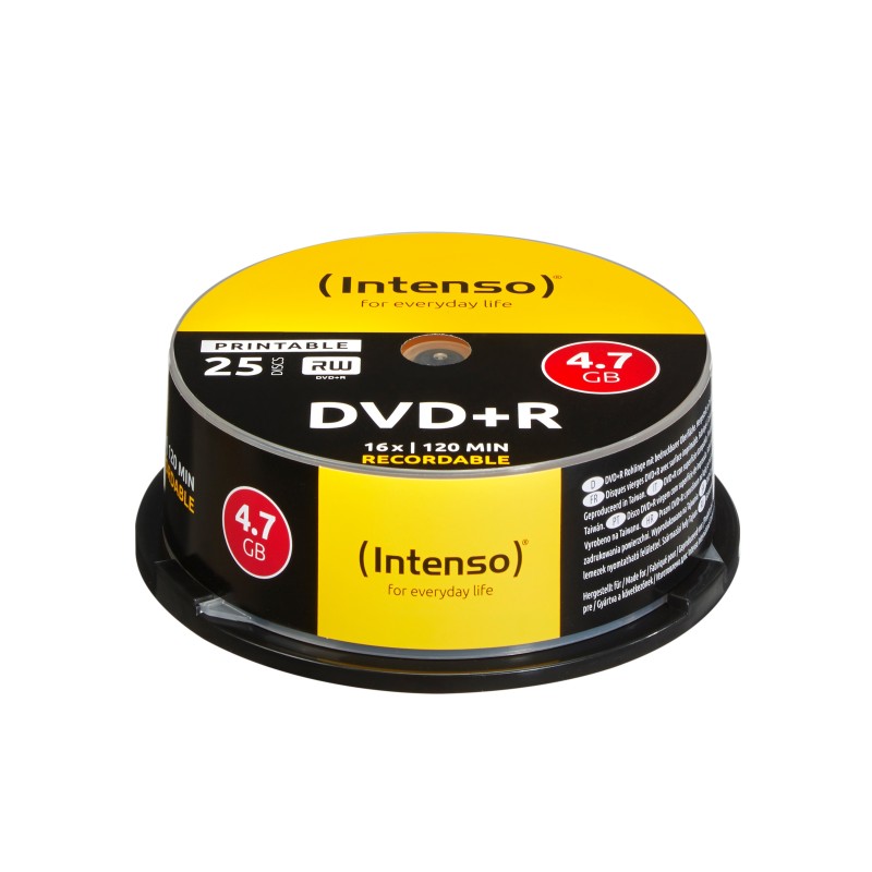 25 x DVD+R - 4.7 GB 16x - mit Tintenstrahldrucker bedruckbare Oberflache