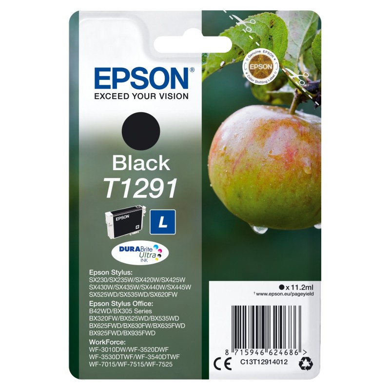 Epson Apple T1291 ink cartridge 1 pc(s) Original Black