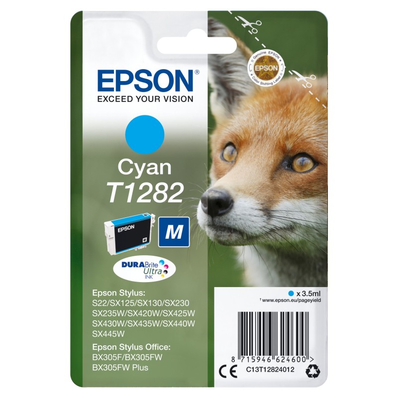 Epson Fox T1282 ink cartridge 1 pc(s) Original Cyan