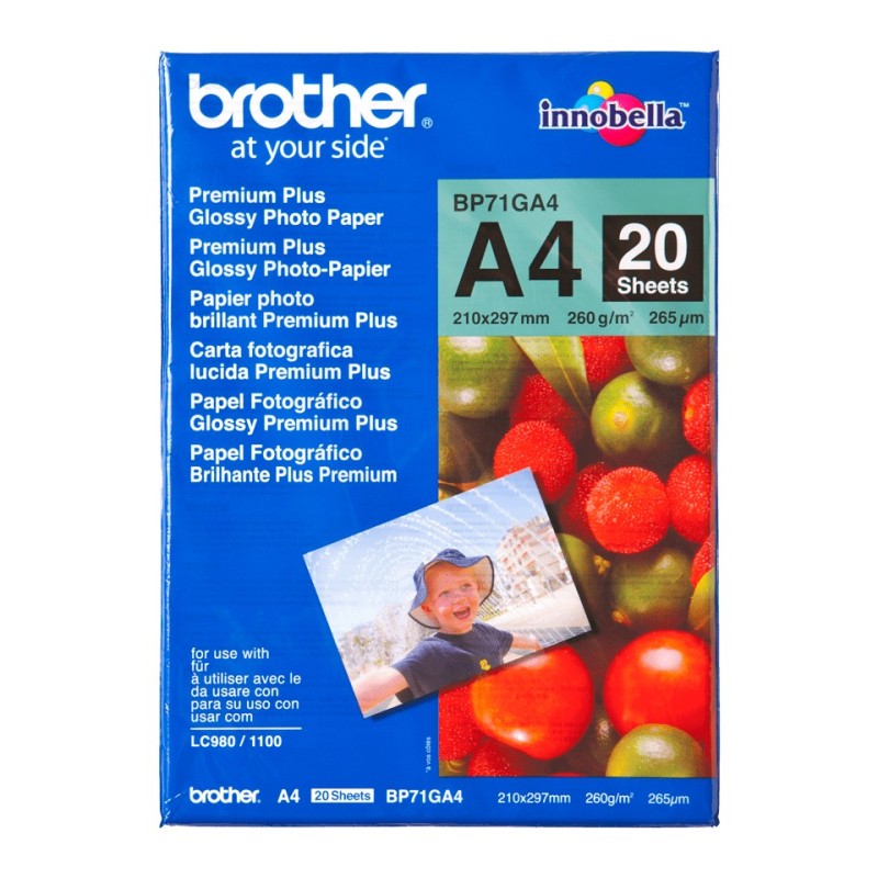 Brother BP71GA4 photo paper A4 Blue, Red