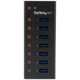 StarTech.com HUB USB 3.0 a 7 porte con case metallico - Perno e concentratore USB 3.0 desktop montabile a parete