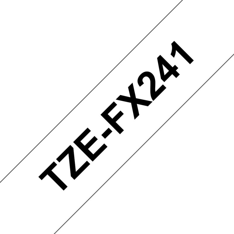 TZe-FX241 - Klebstoff - Schwarz auf Weis - Rolle (1,8 cm x 8 m)