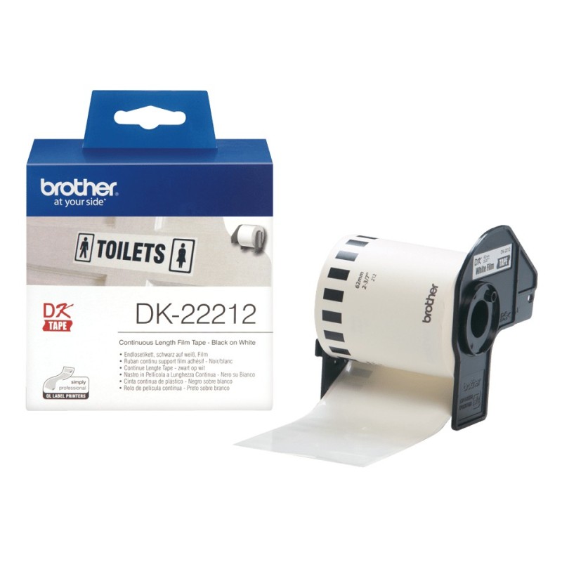 Brother DK-22212 label-making tape Black on white