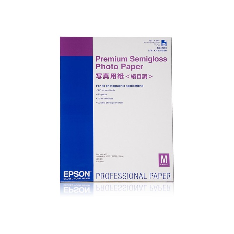 Epson Premium Semigloss photo paper A2 Semi-gloss