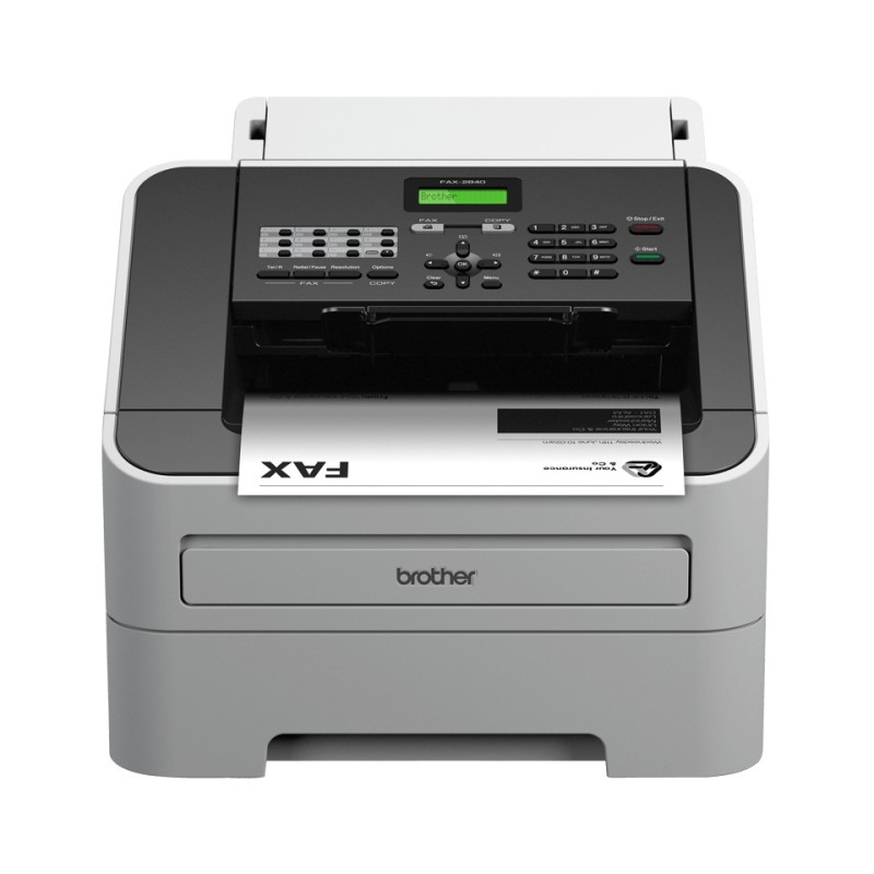 Brother FAX-2840 fax machine Laser 33.6 Kbit/s A4 Black, Gray