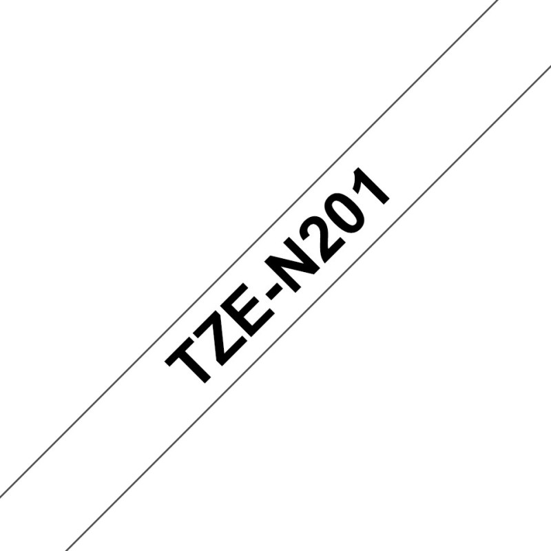 TZe-N201 - Schwarz auf Weis - Rolle (3,56 cm x 8 m)