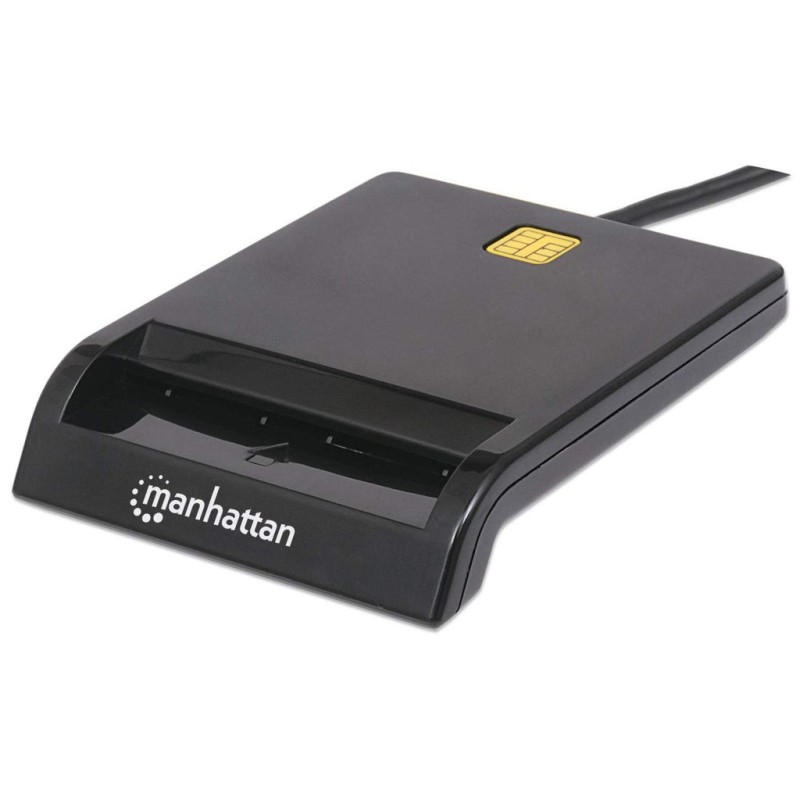 Manhattan 102049 smart card reader Indoor USB USB 2.0 Black