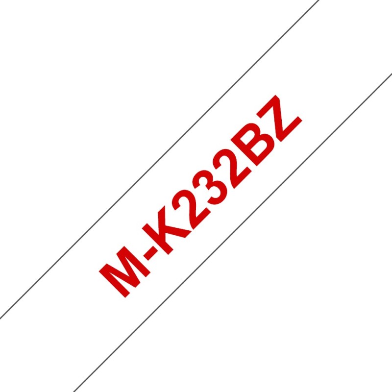 M-K232BZ - Rot auf Weis - Rolle (1,2 cm x 8 m)