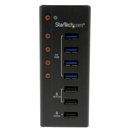 StarTech.com Hub USB 3.0 alimentato a 4 porte con 3 porte di ricarica USB dedicate (2 x 1A e 1 x 2A) - Box esterno in metallo
