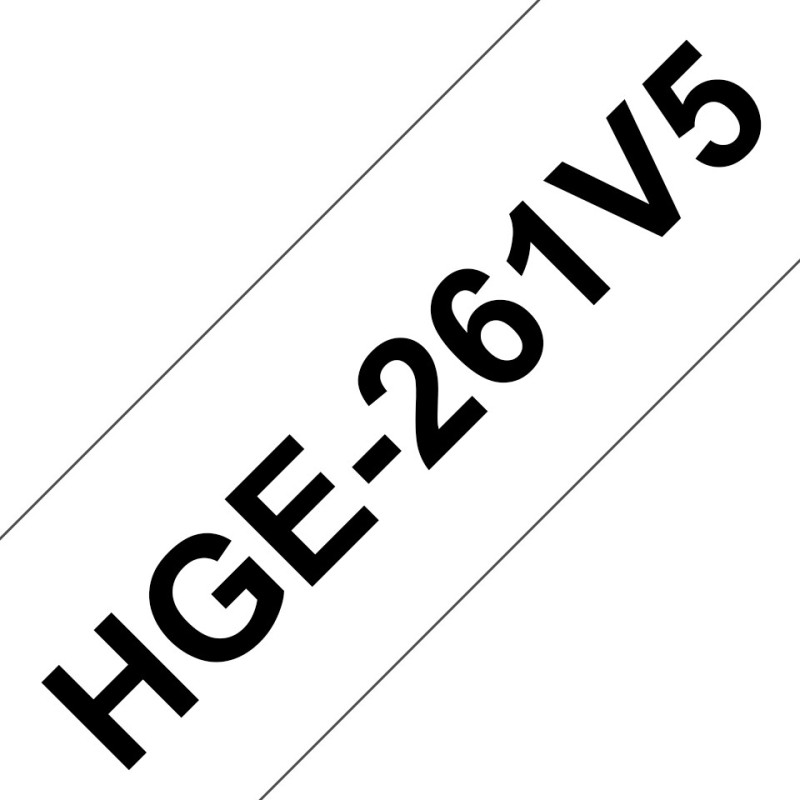 HGE-261V5 - Schwarz auf Weis - Rolle (3,6 cm x 8 m)