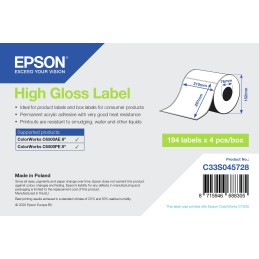Epson High Gloss Label - Die-Cut Roll  210mm x 297mm, 194 labels