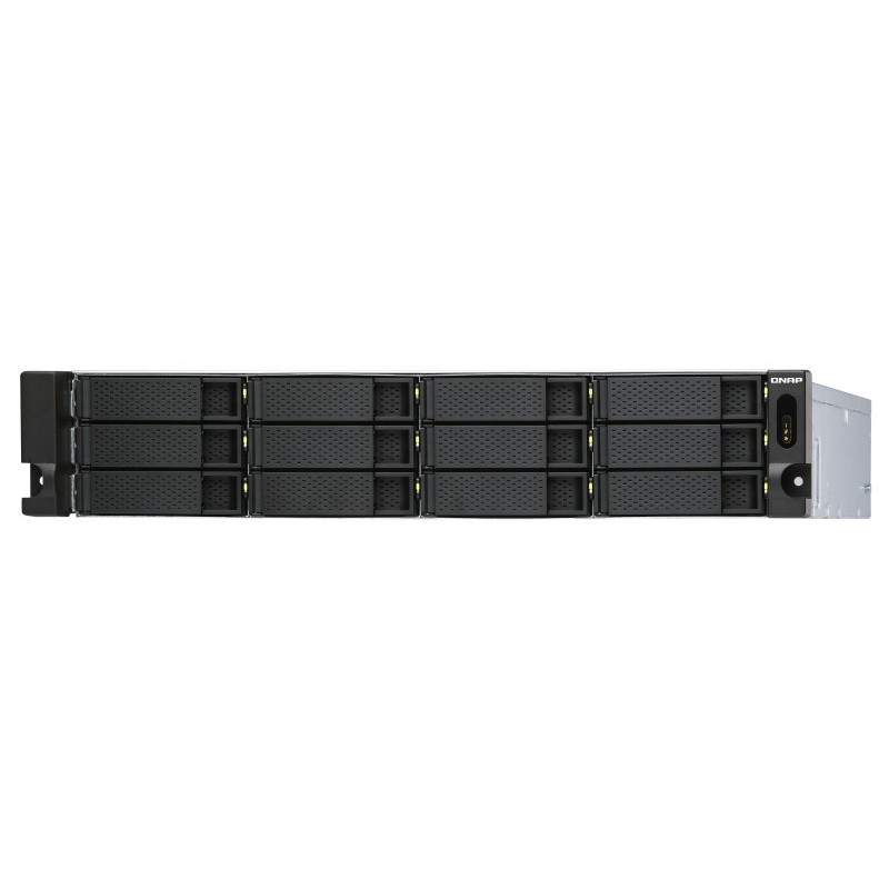 QNAP TL-R1200S-RP contenitore di unità di archiviazione Box esterno HDD SSD Nero, Grigio 2.5 3.5"