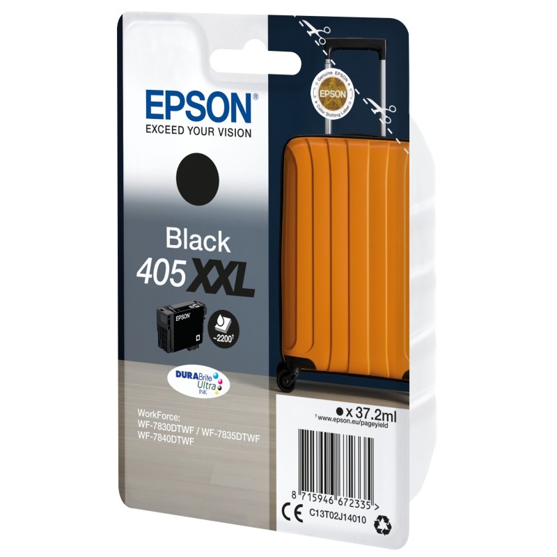 Epson 405XXL DURABrite Ultra Ink ink cartridge 1 pc(s) Original Extra (Super) High Yield Black