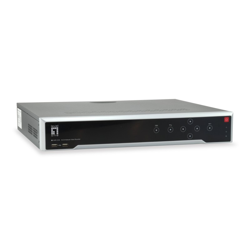 LevelOne NVR-1316 network video recorder Black