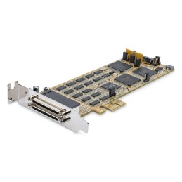 StarTech.com Scheda seriale PCI Express a16 porte DB9 RS232 - Staffa a Profilo basso (installata) e completo - Adattatore