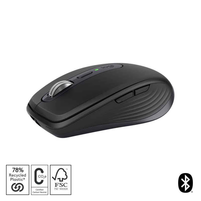 Logitech MX Anywhere 3S mouse Mano destra RF senza fili + Bluetooth Laser 8000 DPI