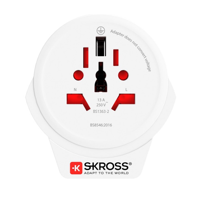 SKROSS Country Adapter World to Europe USB