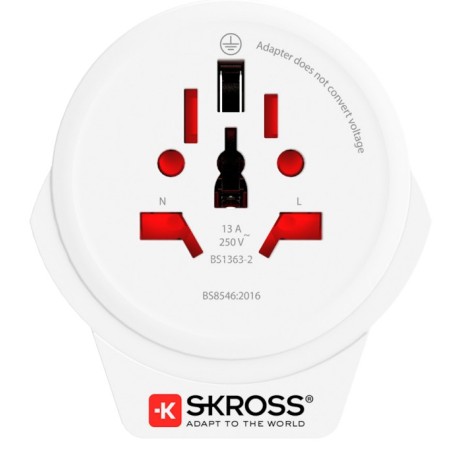 Skross 1.500266 adattatore per presa di corrente Tipo F Universale Bianco