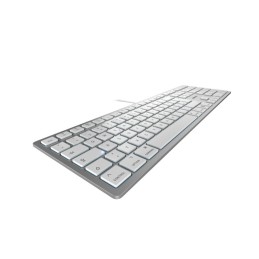 CHERRY KC 6000C FOR MAC tastiera USB QWERTZ Tedesco Argento