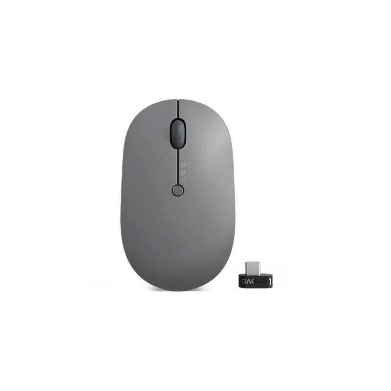 Lenovo Go Wireless Multi Device mouse Ambidestro RF Wireless + Bluetooth + USB Type-A Ottico 2400 DPI