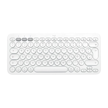 Logitech K380 for Mac Multi-Device Bluetooth Keyboard tastiera QWERTZ Tedesco Bianco