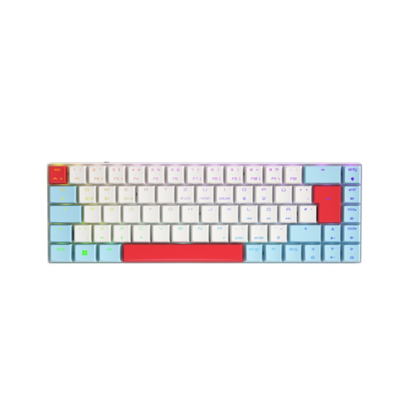 CHERRY MX-LP 2.1 Compact Wireless tastiera RF senza fili + Bluetooth QWERTZ Tedesco Bianco CHERRY MX-LP 2.1 Compact Wireless tastiera RF senza fili + Bluetooth QWERTZ Tedesco Bianco